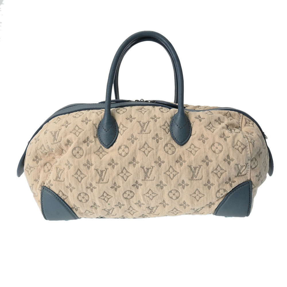 Louis Vuitton Monogram Denim Speedy Round Blue Handbag